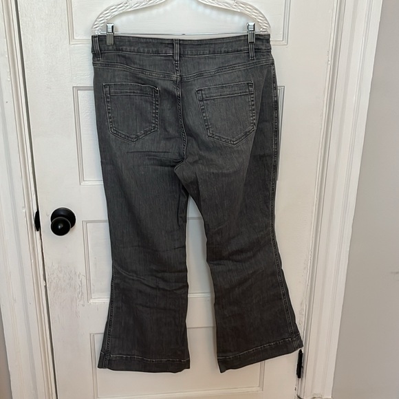 J. Jill High Rise Flare Gray Jeans - Picture 8 of 8